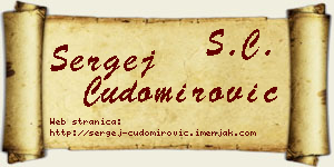 Sergej Čudomirović vizit kartica